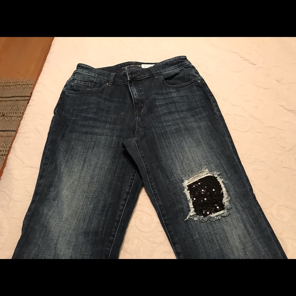 Chico’s the Platinum Boyfriend jeans   Size 1.5 R